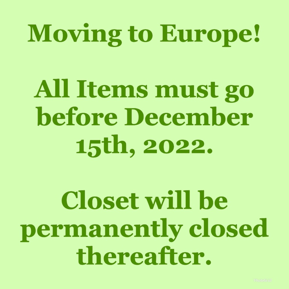 Closet Clear Out!!